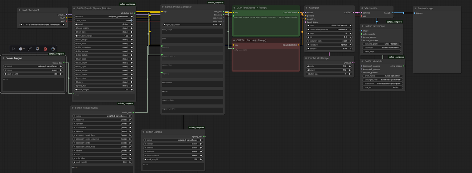 SoftSin ComfyUI Custom Node Suite