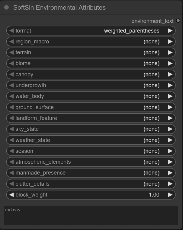 SoftSin Environmental Attributes node