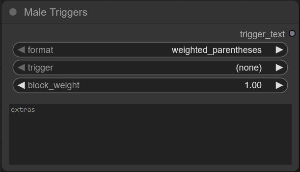 SoftSin LoRAs Triggers node