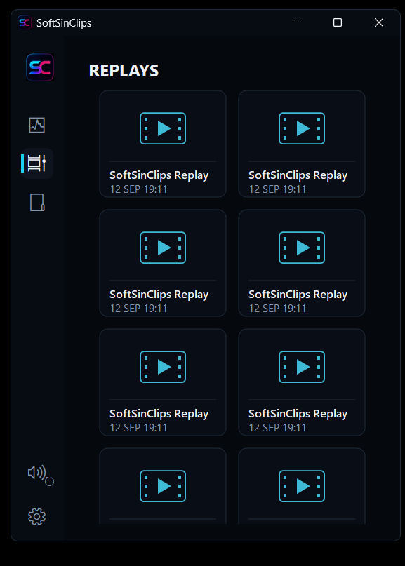 SoftSinClips saved replay browser