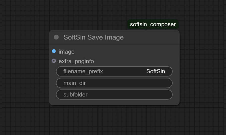 SoftSin Save Image ComfyUI node